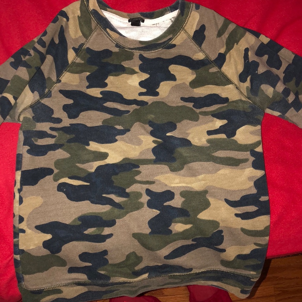 Army print sweater